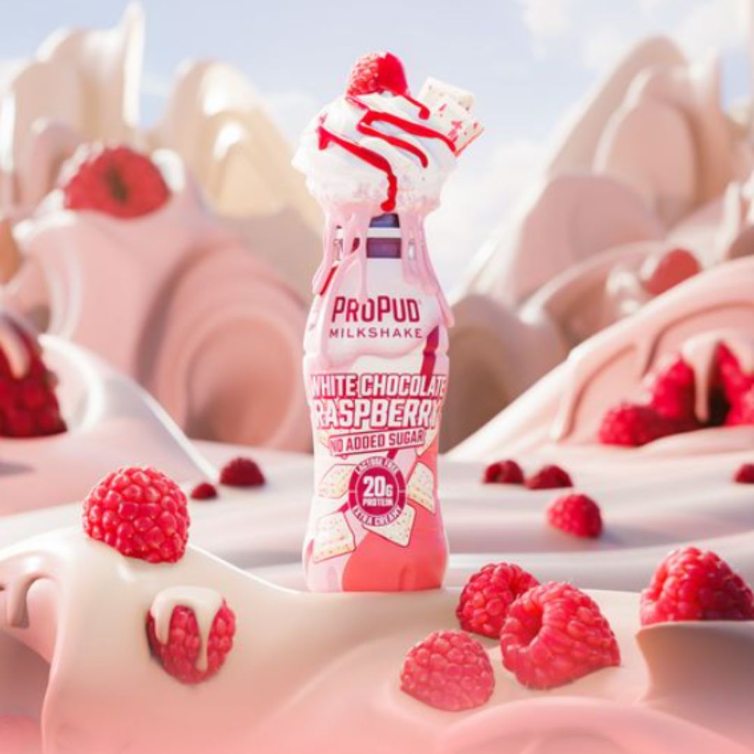 Batido de Proteínas sabor Chocolate blanco y Frambuesa Pack 8x 330ml